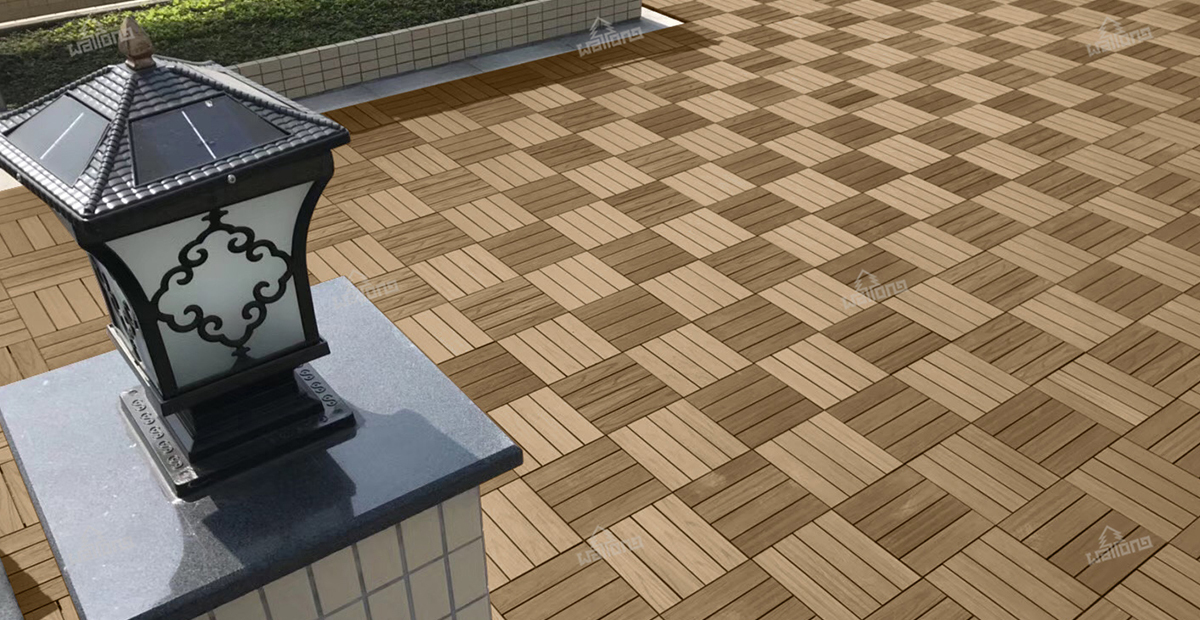 Oak Superior Co-extrusion WPC DIY Tiles