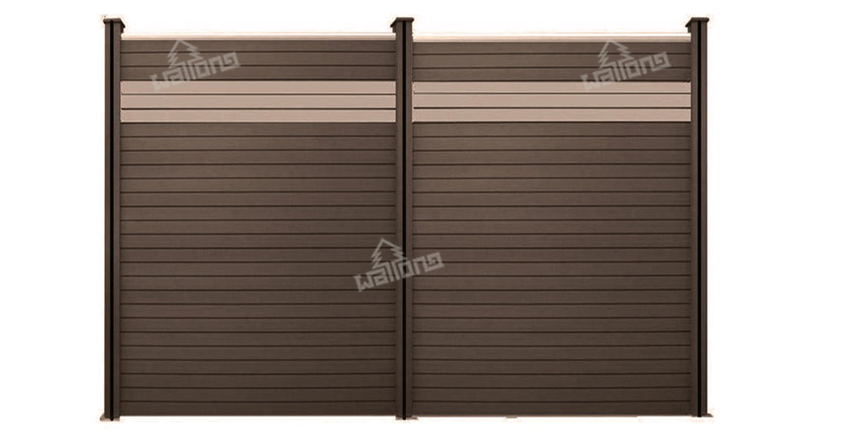 Brown H06 Wood Plastic Composite Fence